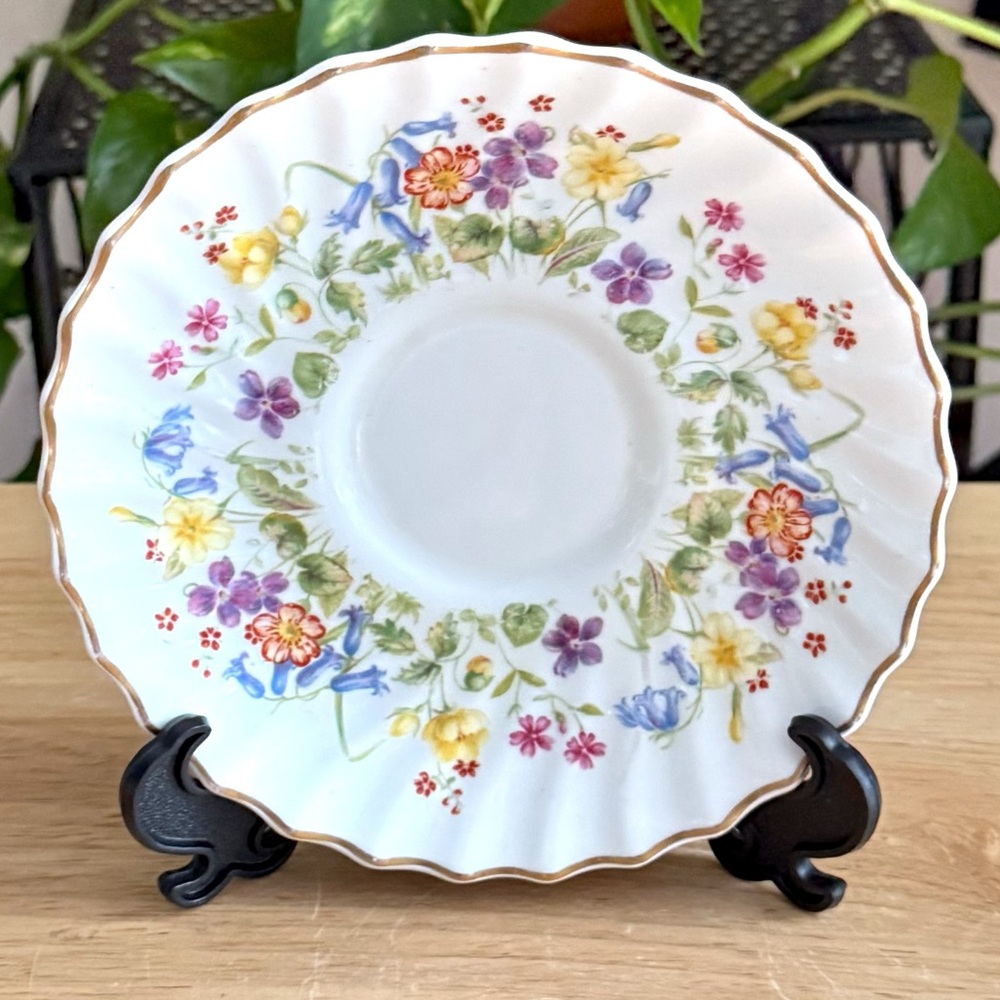 Royal Doulton Bone China Easter Morn Demitasse Saucer Replacement for Footed Cup